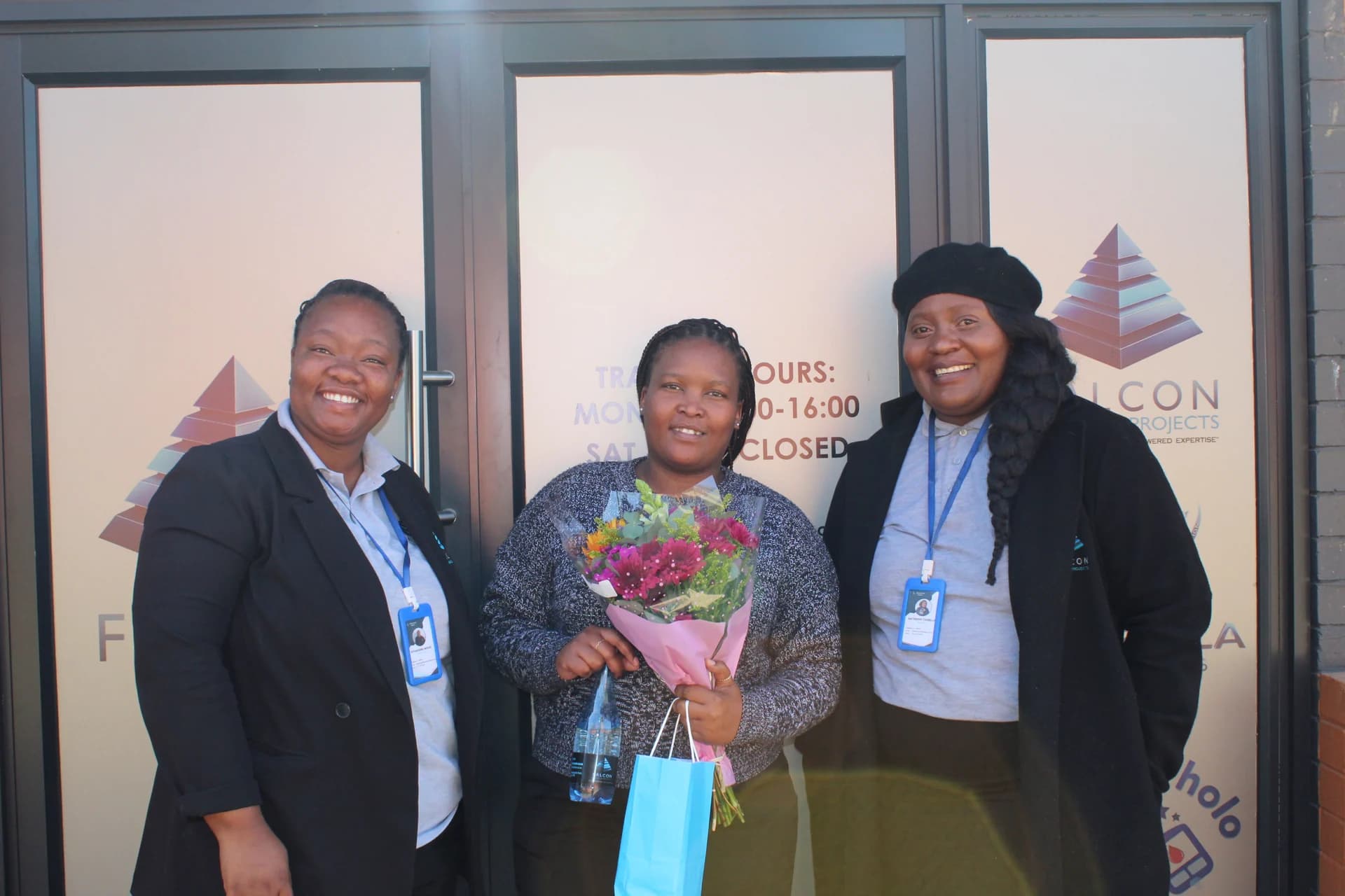 Falcon Emerald Projects representatives at the Manufacturing Indaba