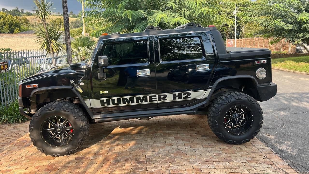 Black Hummer vehicle photographed outdoors
